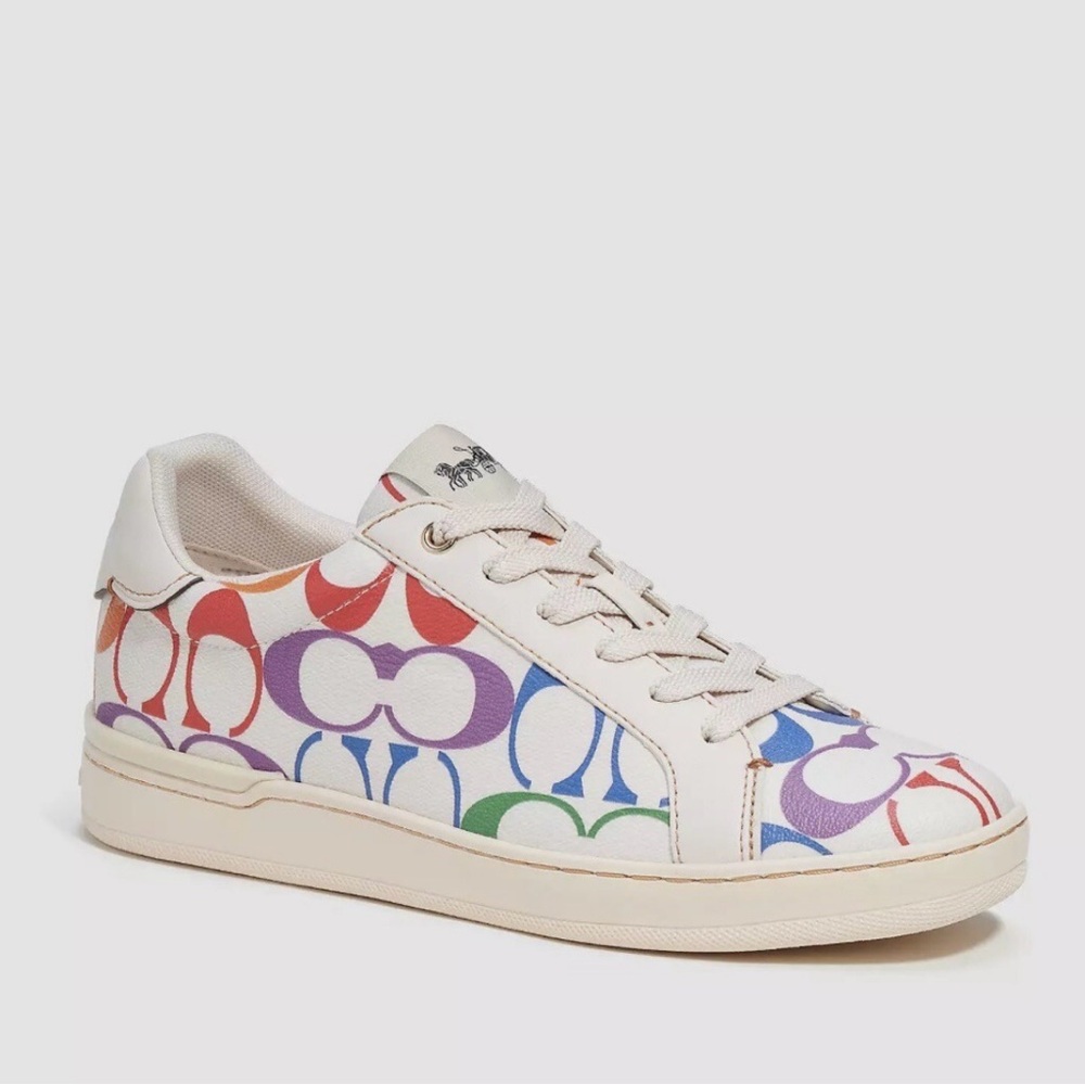 Coach White Sneakers with Multicolor